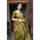 Amazing Women's Cotton Silk Printed Saree With Blouse Piece