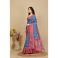 Marvellous Women's Cotton Silk Printed Saree With Blouse Piece