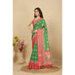 Amazing Women's Cotton Silk Printed Saree With Blouse Piece