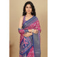 Sizzling Women's Cotton Silk Printed Saree With Blouse Piece