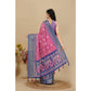 Sizzling Women's Cotton Silk Printed Saree With Blouse Piece
