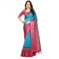 Marvellous Women's Cotton Silk Printed Saree With Blouse Piece