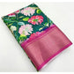 Exclusive Women's Cotton Silk Floral Printed Saree With Blouse Piece