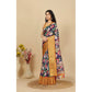 Gracious Women's Cotton Silk Floral Printed Saree With Blouse Piece