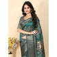 Charming Women's Cotton Silk Printed Saree With Blouse Piece