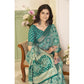 Gracious Women's Cotton Silk Floral Printed Saree With Blouse Piece