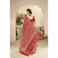 Gracious Women's Cotton Silk Floral Printed Saree With Blouse Piece