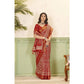 Gracious Women's Cotton Silk Floral Printed Saree With Blouse Piece