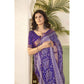 Gracious Women's Cotton Silk Floral Printed Saree With Blouse Piece