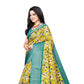 Gracious Women's Cotton Silk Floral Printed Saree With Blouse Piece