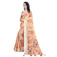 Gracious Women's Cotton Silk Floral Printed Saree With Blouse Piece