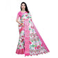 Gracious Women's Cotton Silk Floral Printed Saree With Blouse Piece