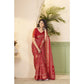 Charming Women's Cotton Silk Printed Saree With Blouse Piece