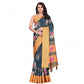 Exclusive Women's Cotton Silk Floral Printed Saree With Blouse Piece