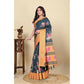 Exclusive Women's Cotton Silk Floral Printed Saree With Blouse Piece