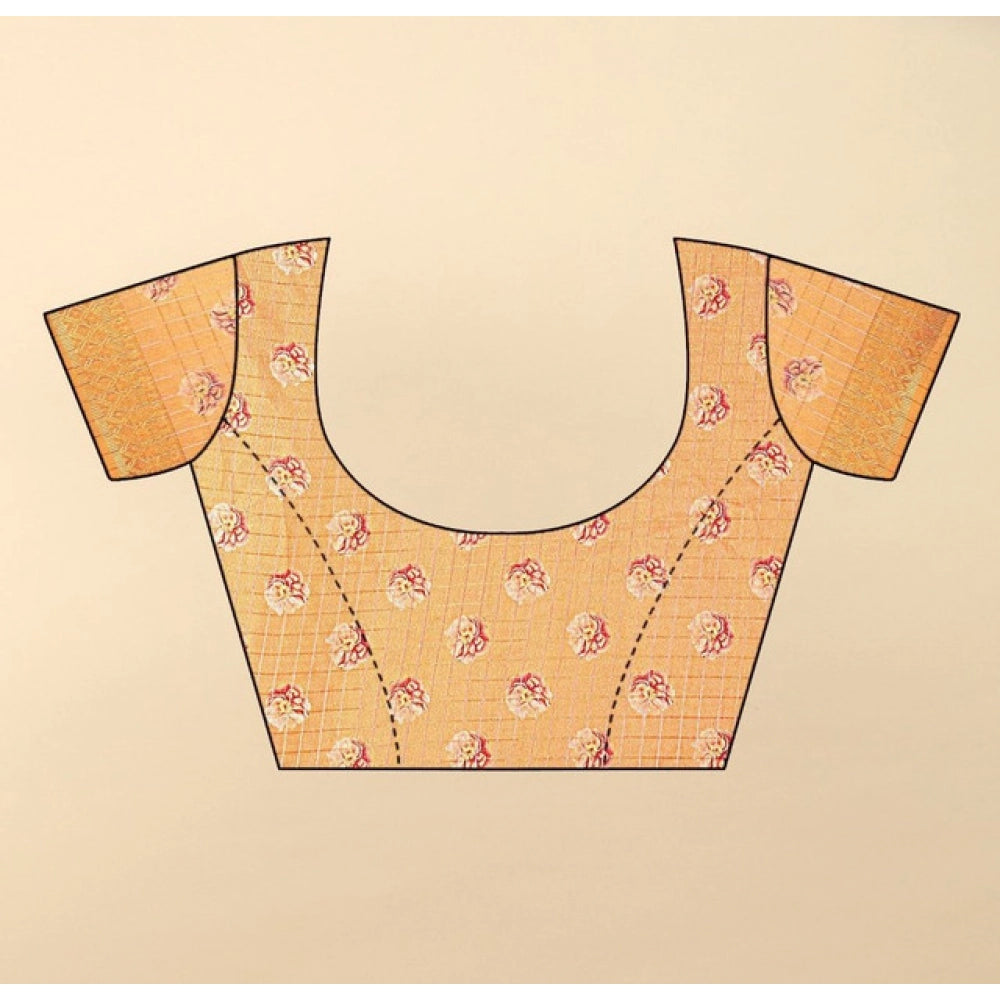 Exclusive Women's Cotton Silk Floral Printed Saree With Blouse Piece