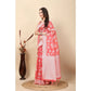 Awesome Women's Art Silk Jacquard Printed Saree With Blouse Piece