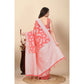 Awesome Women's Art Silk Jacquard Printed Saree With Blouse Piece