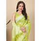 Awesome Women's Art Silk Jacquard Printed Saree With Blouse Piece