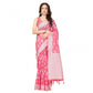 Awesome Women's Art Silk Jacquard Printed Saree With Blouse Piece