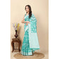 Awesome Women's Art Silk Jacquard Printed Saree With Blouse Piece
