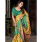 Gracious Women's Cotton Silk Floral Printed Saree With Blouse Piece