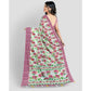 Astonishing Women's Cotton Blend Floral Printed Saree With Blouse Piece
