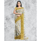 Astonishing Women's Cotton Blend Floral Printed Saree With Blouse Piece