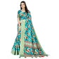 Gracious Women's Cotton Silk Floral Printed Saree With Blouse Piece