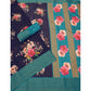 Astonishing Women's Cotton Blend Floral Printed Saree With Blouse Piece