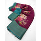 Astonishing Women's Cotton Blend Floral Printed Saree With Blouse Piece