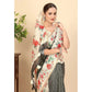 Modern Women's Chanderi Floral Printed Saree With Blouse Piece