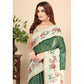 Modern Women's Chanderi Floral Printed Saree With Blouse Piece
