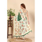 Modern Women's Chanderi Floral Printed Saree With Blouse Piece