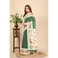 Modern Women's Chanderi Floral Printed Saree With Blouse Piece