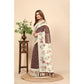 Modern Women's Chanderi Floral Printed Saree With Blouse Piece