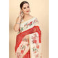 Modern Women's Chanderi Floral Printed Saree With Blouse Piece