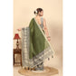 Casual Women's Chanderi Printed Saree With Blouse Piece