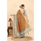 Casual Women's Chanderi Printed Saree With Blouse Piece