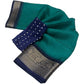 Embellished Women's Cotton Blend Checkered Saree With Blouse Piece