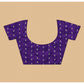 Embellished Women's Cotton Blend Checkered Saree With Blouse Piece