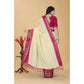 Embellished Women's Cotton Blend Checkered Saree With Blouse Piece