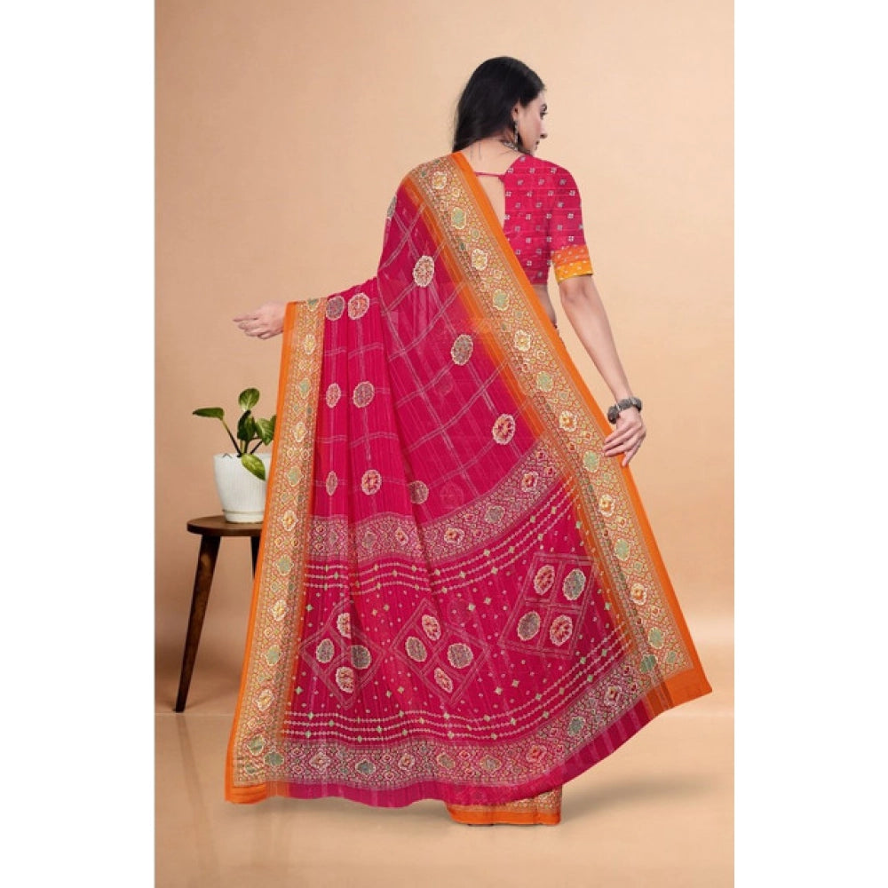 Superior Women's Art Silk Printed Saree With Blouse Piece