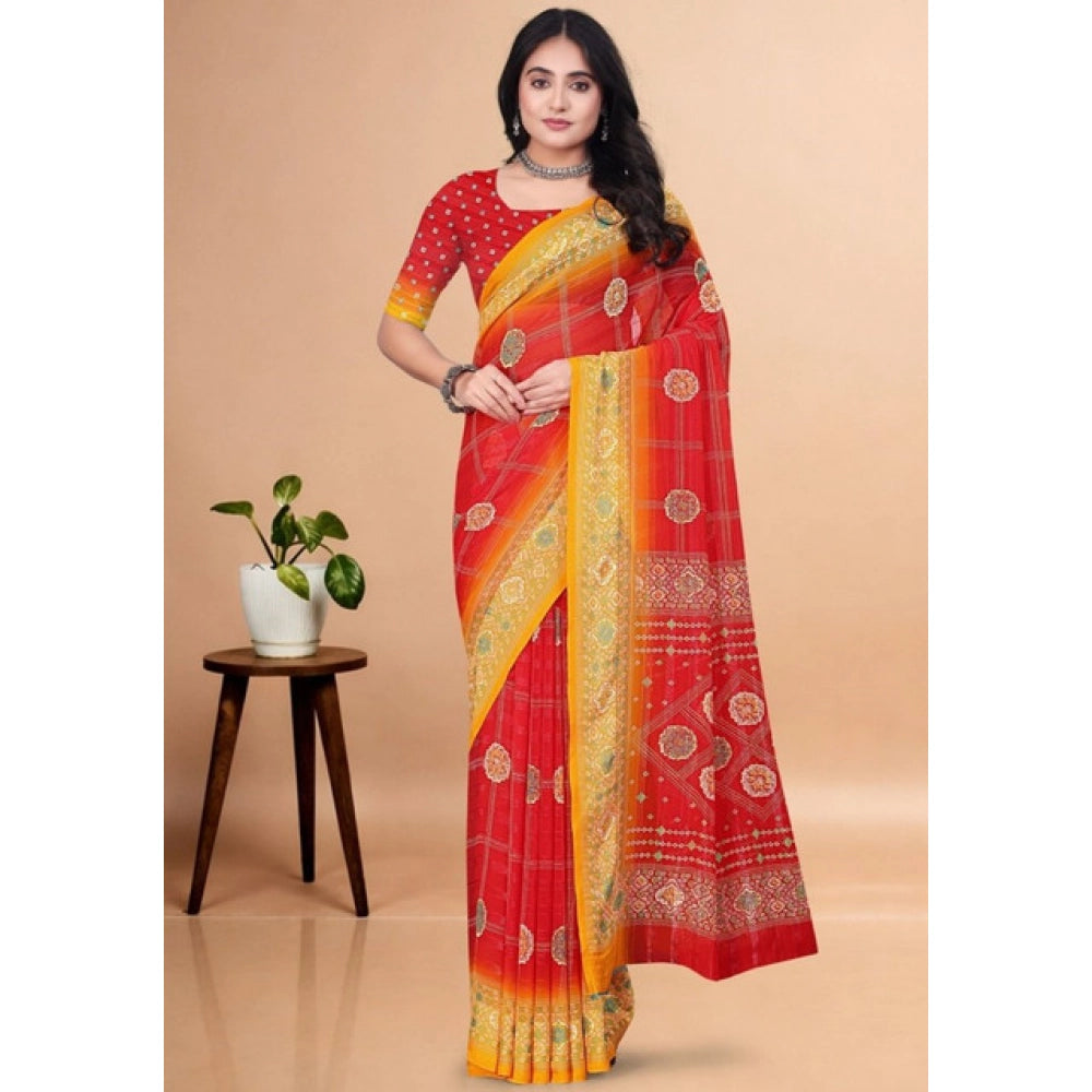 Superior Women's Art Silk Printed Saree With Blouse Piece