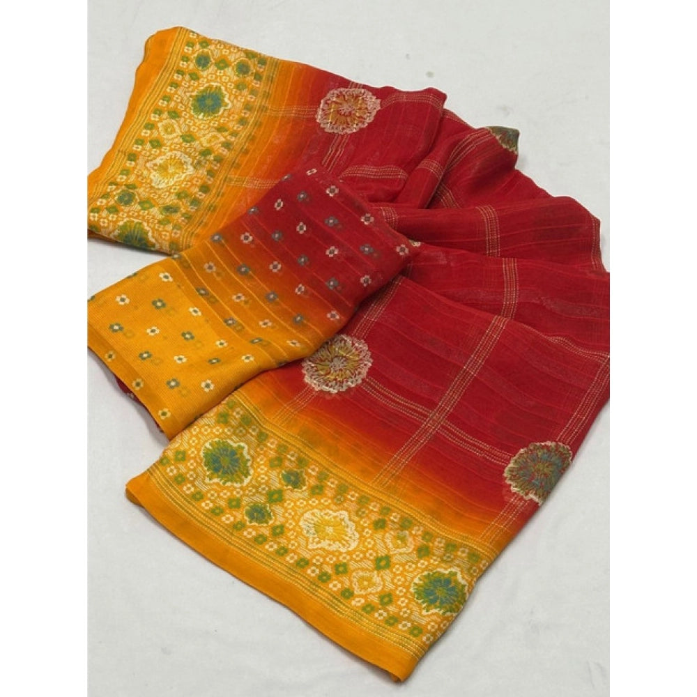 Superior Women's Art Silk Printed Saree With Blouse Piece