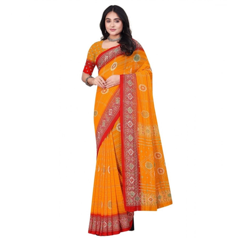 Superior Women's Art Silk Printed Saree With Blouse Piece
