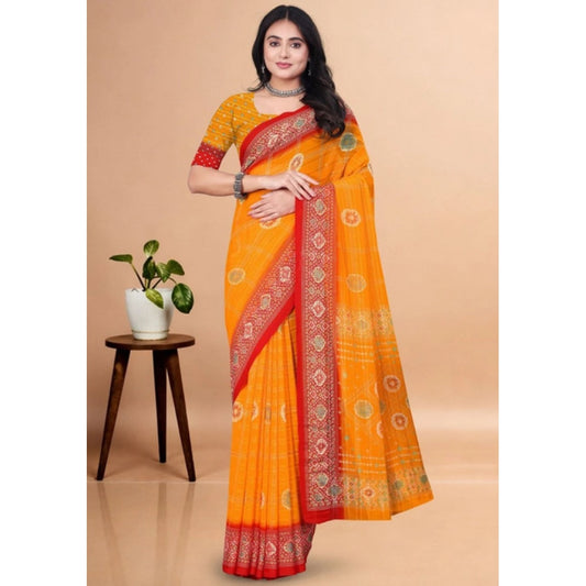 Superior Women's Art Silk Printed Saree With Blouse Piece
