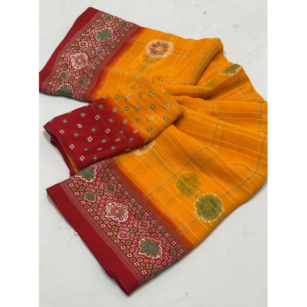 Superior Women's Art Silk Printed Saree With Blouse Piece