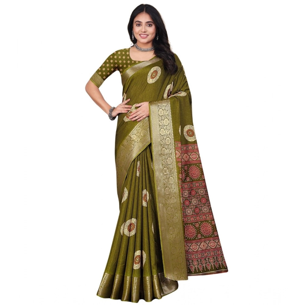 Superior Women's Art Silk Printed Saree With Blouse Piece