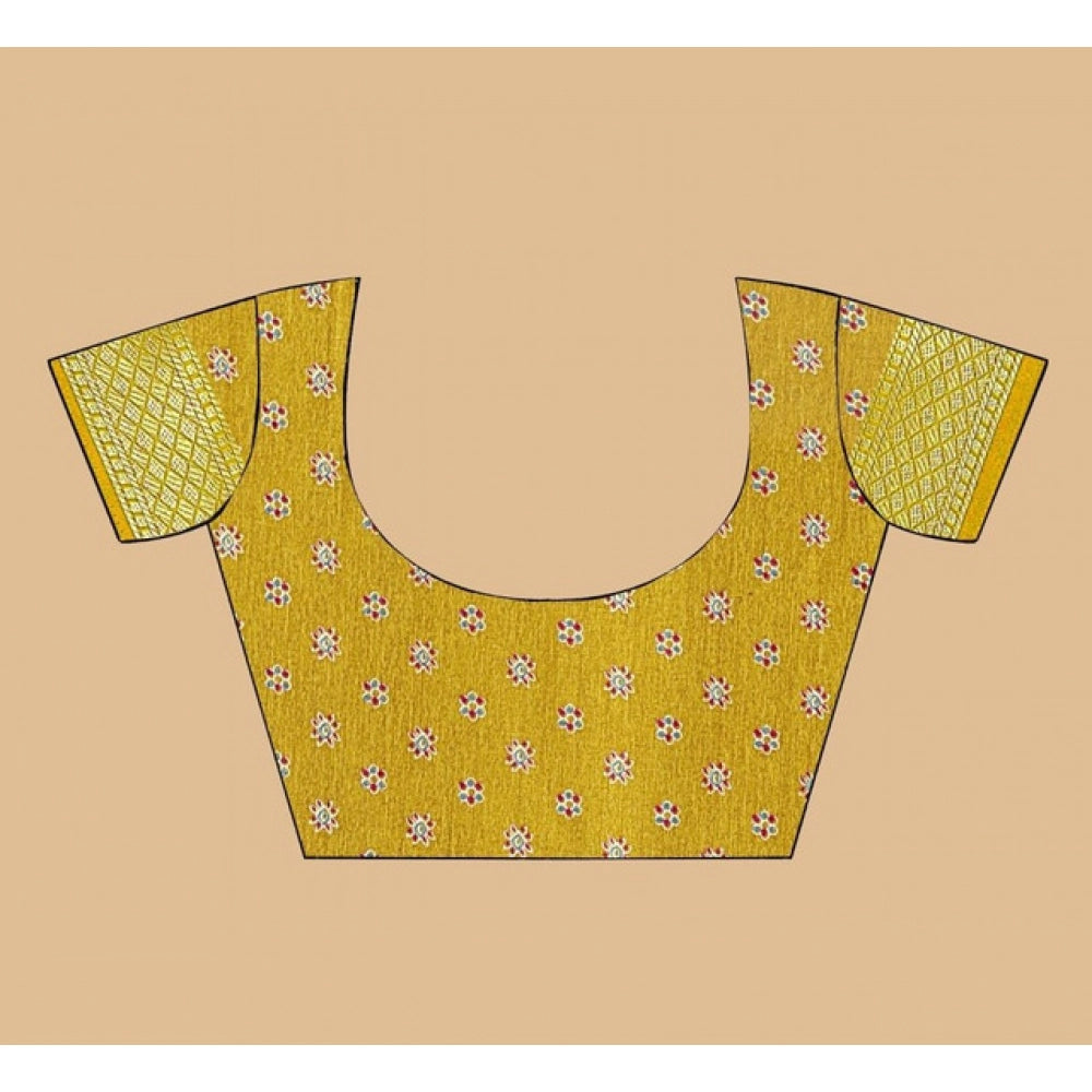 Superior Women's Art Silk Printed Saree With Blouse Piece